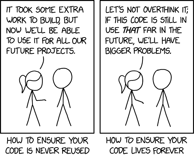 XKCD - Code Lifespan :D